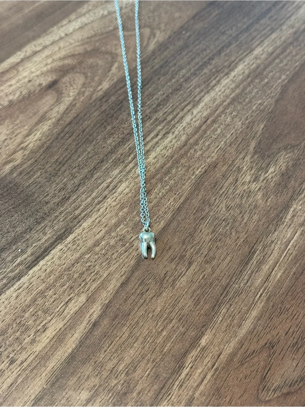 Hot Topic Silver Tooth Pendant Necklace - Picture 2 of 2